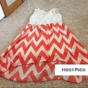 Girls size 8 high low dress
